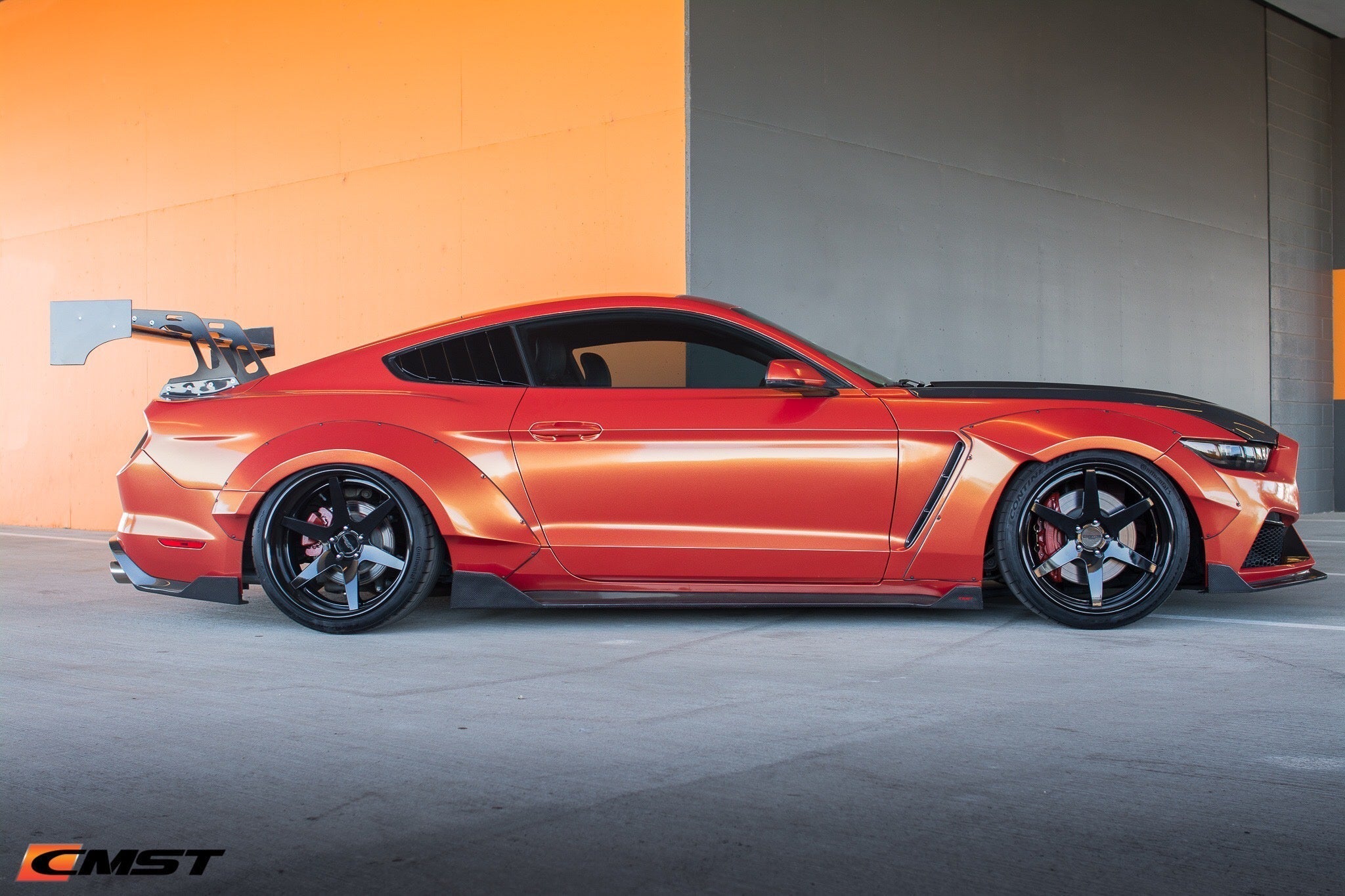CMST Carbon Fiber Super GT Wing for Ford Mustang S550.1 2015 - 2022 Aftermarket Carbon Fiber Part / Bodykit - Robot Bodykits