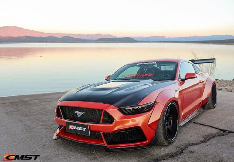 CMST Carbon Fiber Super GT Wing for Ford Mustang S550.1 2015 - 2022 Aftermarket Carbon Fiber Part / Bodykit - Robot Bodykits