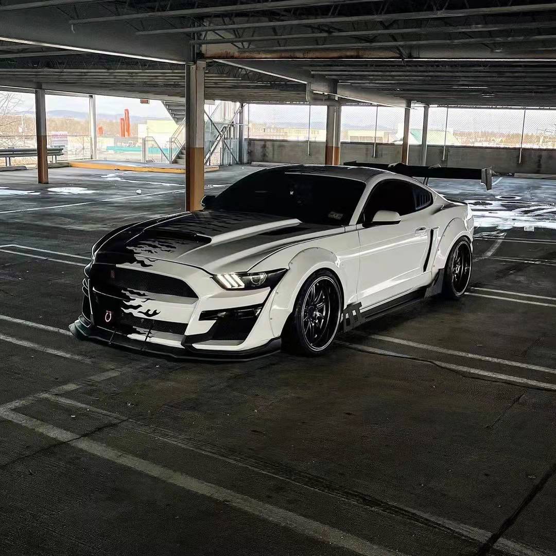 CMST Carbon Fiber Super GT Wing for Ford Mustang S550.1 2015 - 2022 Aftermarket Carbon Fiber Part / Bodykit - Robot Bodykits