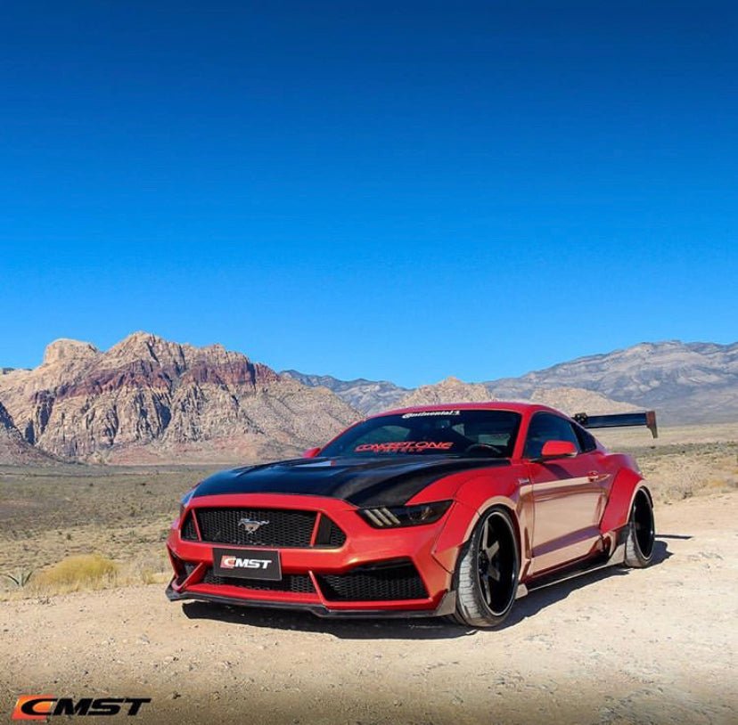 CMST Carbon Fiber Super GT Wing for Ford Mustang S550.1 2015 - 2022 Aftermarket Carbon Fiber Part / Bodykit - Robot Bodykits