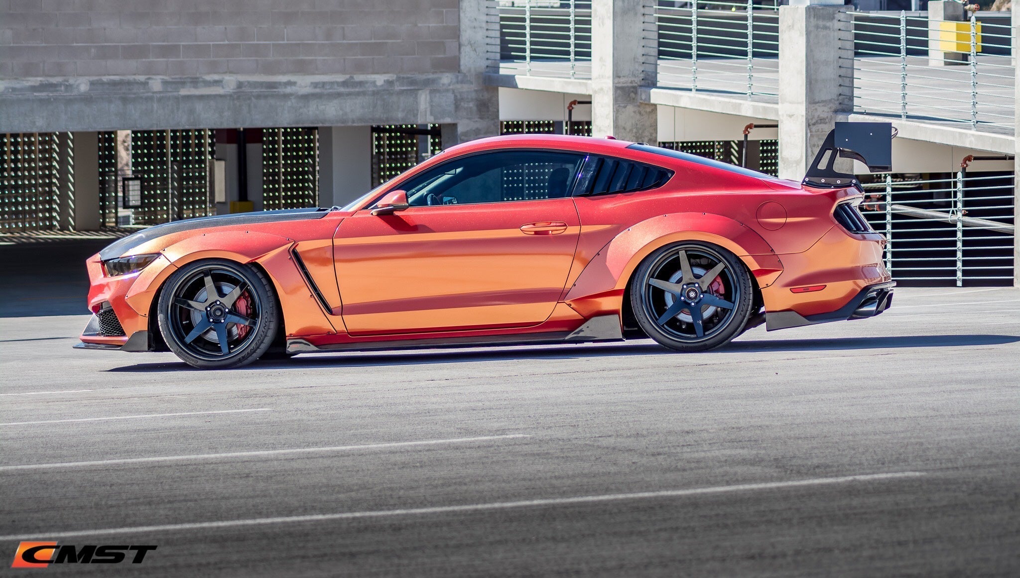 CMST Carbon Fiber Super GT Wing for Ford Mustang S550.1 2015 - 2022 Aftermarket Carbon Fiber Part / Bodykit - Robot Bodykits