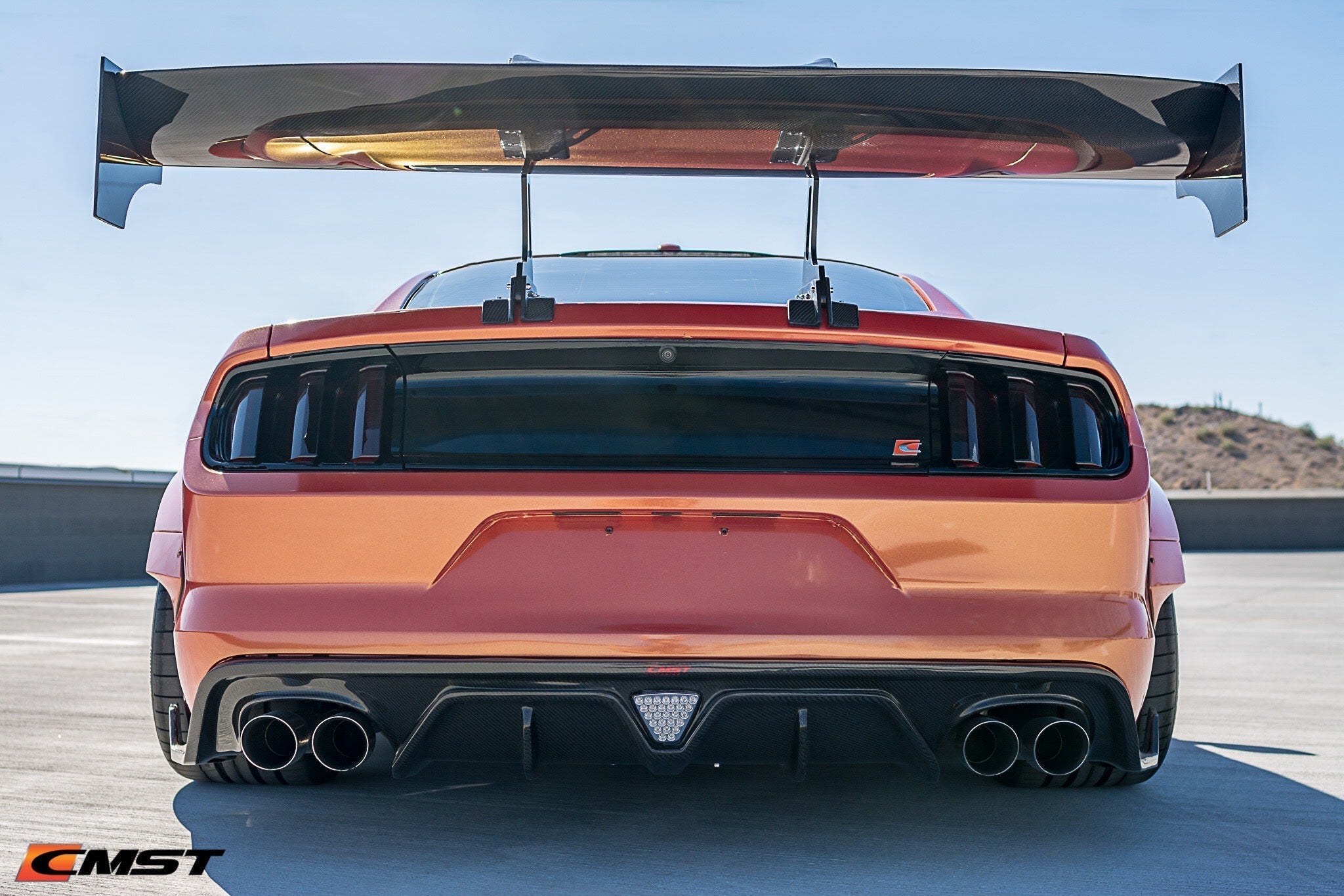 CMST Carbon Fiber Super GT Wing for Ford Mustang S550.1 2015 - 2022 Aftermarket Carbon Fiber Part / Bodykit - Robot Bodykits