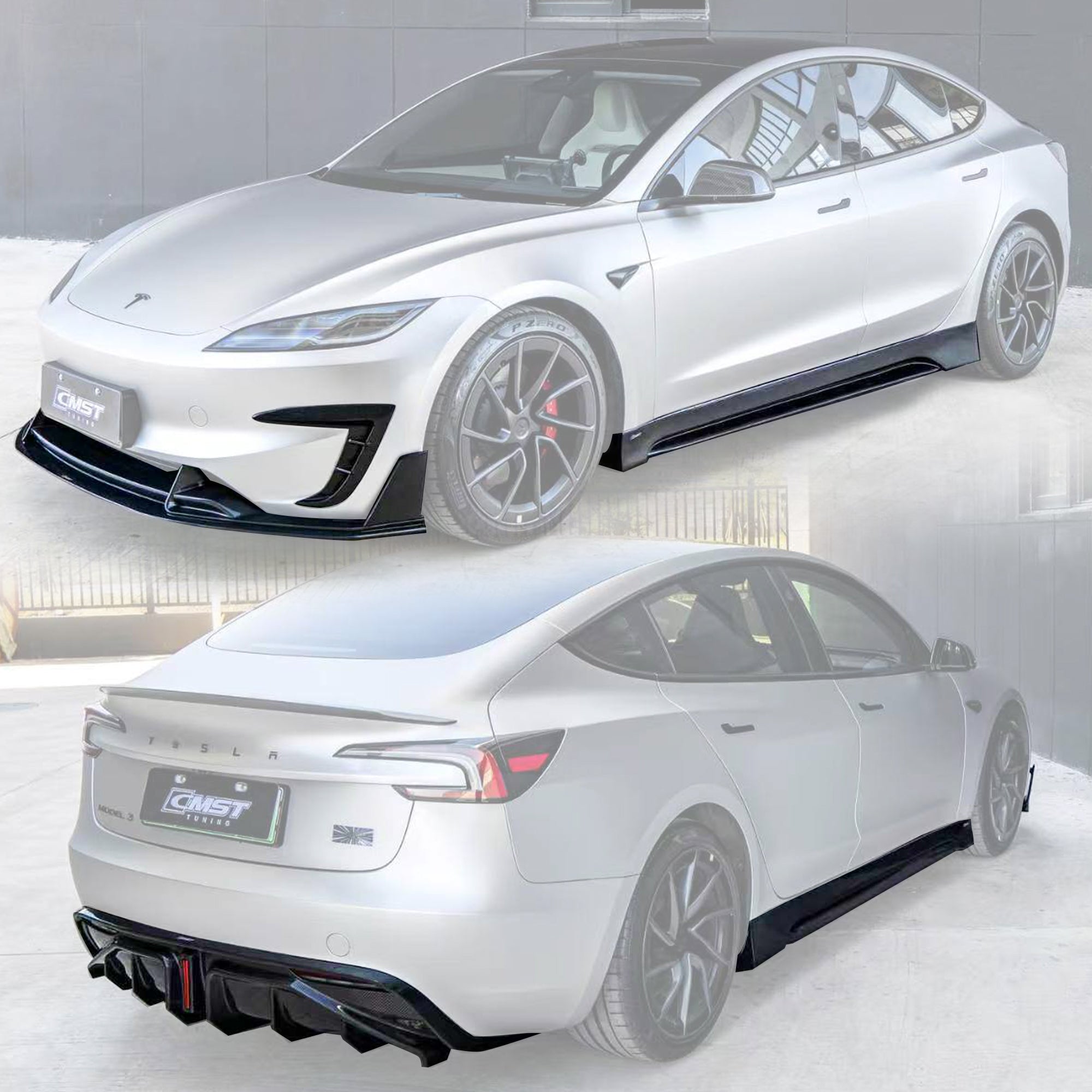 CMST Carbon Tesla Model 3 Highland Performance Carbon Fibre Bodykit Aftermarket Carbon Fiber Part / Bodykit - Robot Bodykits