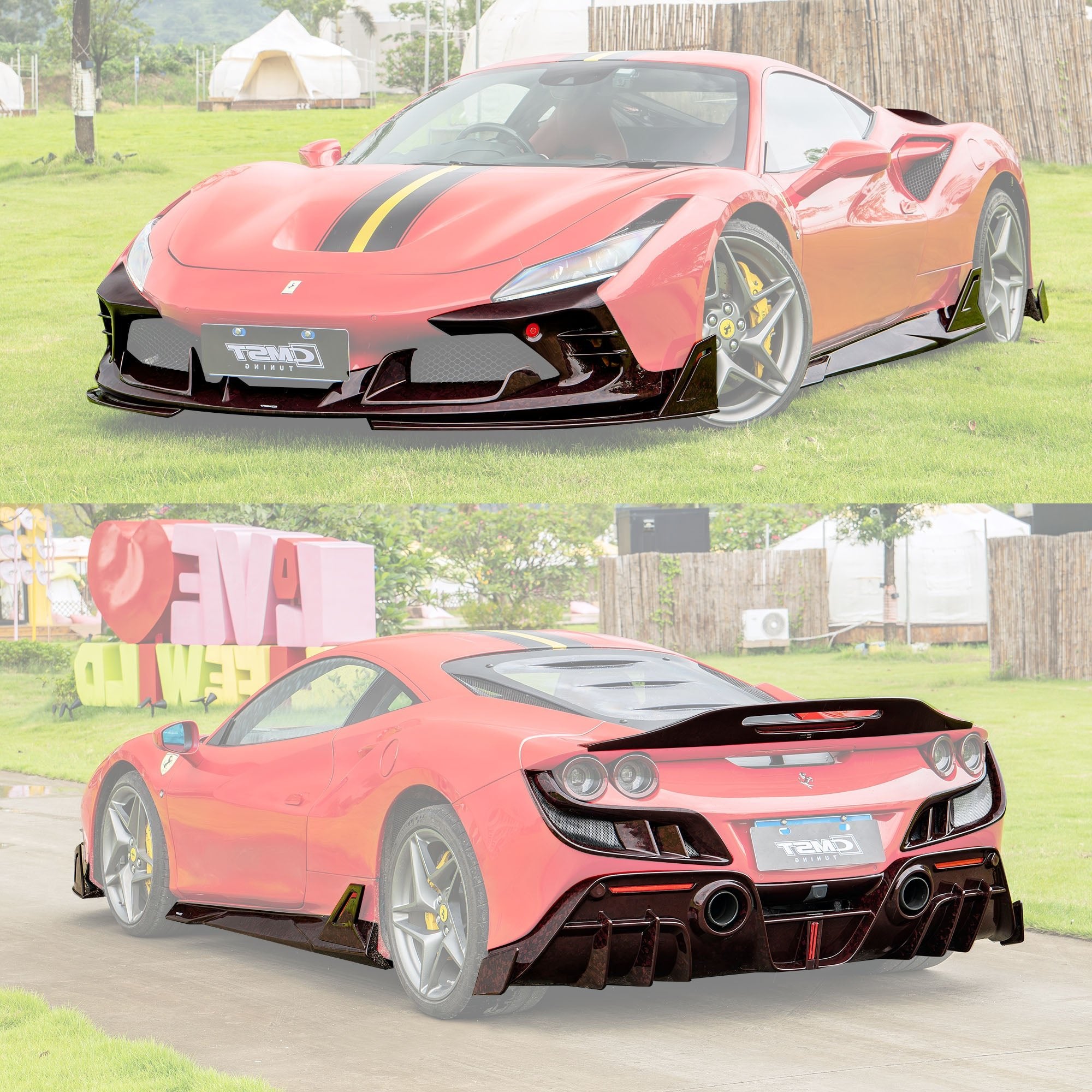 CMST Ferrari F8 Prepreg / Dry - Carbon Fibre Bodykit Aftermarket Carbon Fiber Part / Bodykit - Robot Bodykits