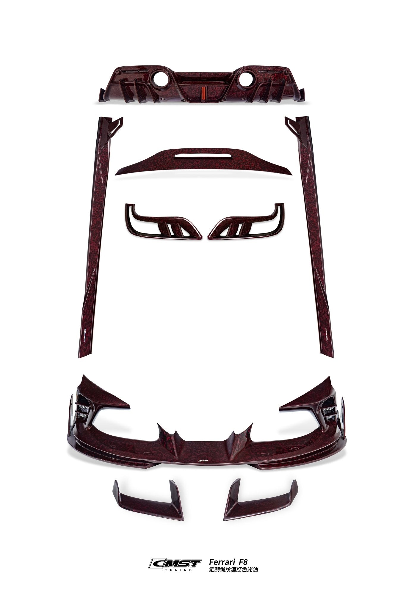 CMST Ferrari F8 Prepreg / Dry - Carbon Fibre Bodykit Aftermarket Carbon Fiber Part / Bodykit - Robot Bodykits