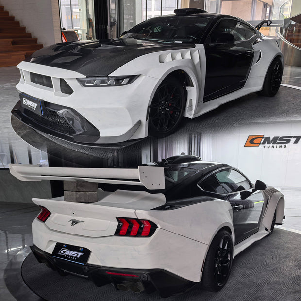 CMST Ford Mustang "GTD Style" FRP / Partial Carbon Wide Bodykit for S650 Ford Mustang Aftermarket Carbon Fiber Part / Bodykit - Robot Bodykits