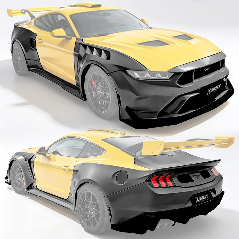 CMST Ford Mustang "GTD Style" FRP / Partial Carbon Wide Bodykit for S650 Ford Mustang Aftermarket Carbon Fiber Part / Bodykit - Robot Bodykits