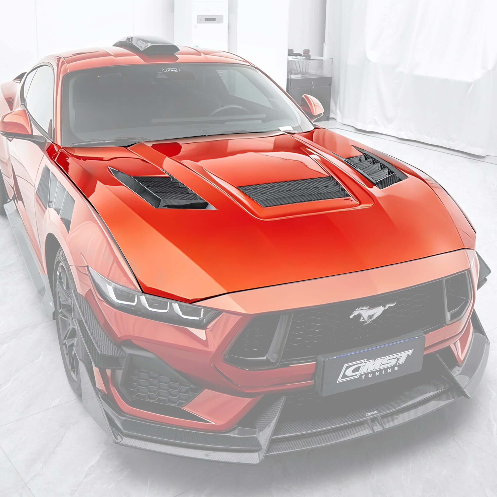 CMST Ford Mustang S650 2.3/5.0 Carbon Fibre Bonnet Aftermarket Carbon Fiber Part / Bodykit - Robot Bodykits