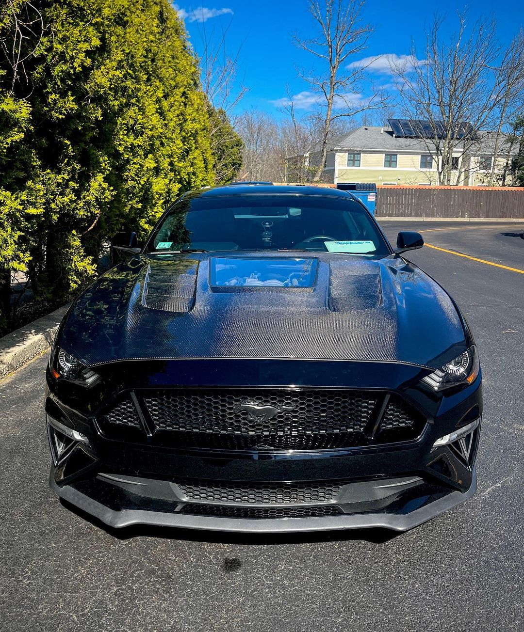 CMST Glass Transparent Hood for Ford Mustang S550.2 2018 - ON Aftermarket Carbon Fiber Part / Bodykit - Robot Bodykits