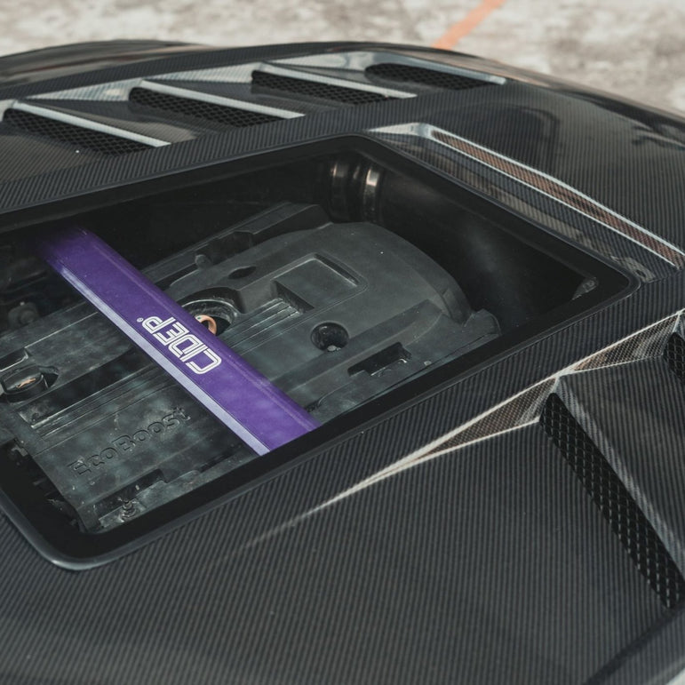 CMST Glass Transparent Hood for Ford Mustang S550.2 2018 - ON Aftermarket Carbon Fiber Part / Bodykit - Robot Bodykits
