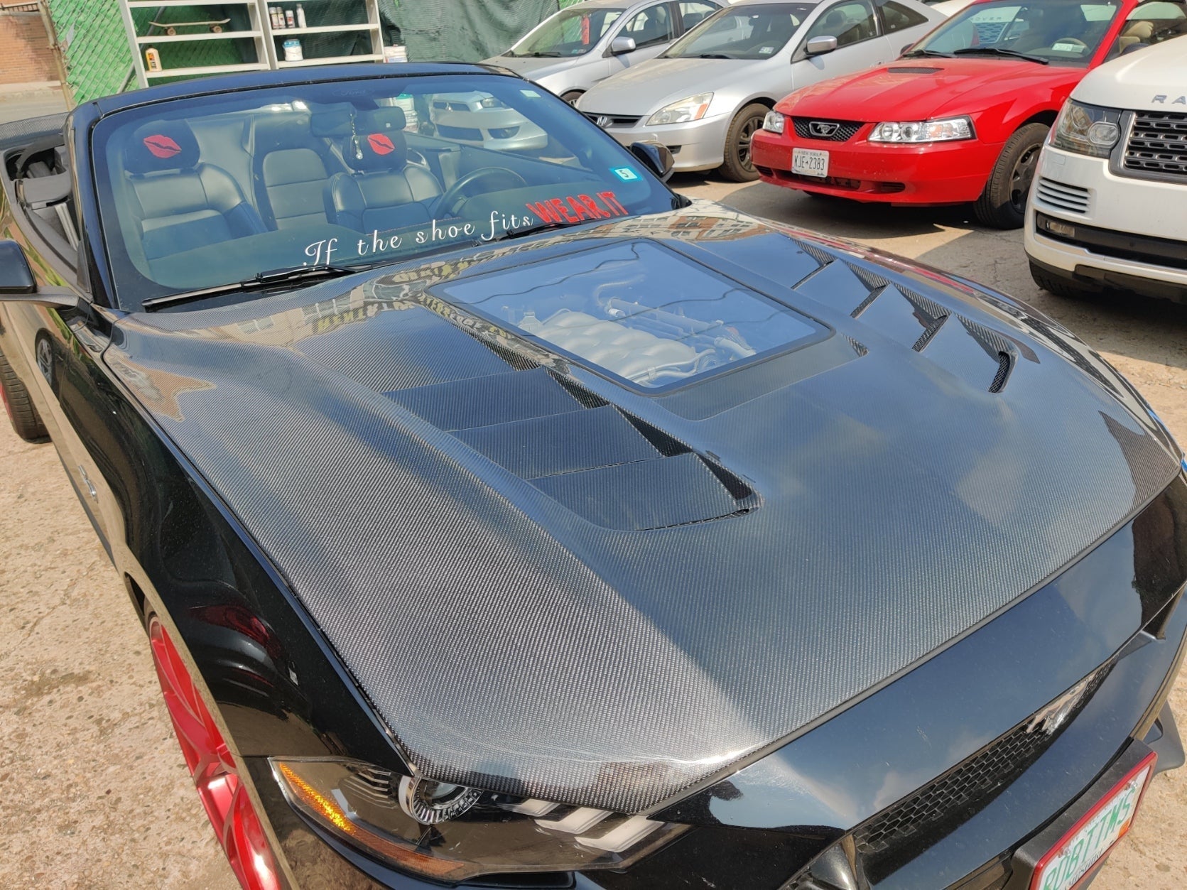 CMST Glass Transparent Hood for Ford Mustang S550.2 2018 - ON Aftermarket Carbon Fiber Part / Bodykit - Robot Bodykits
