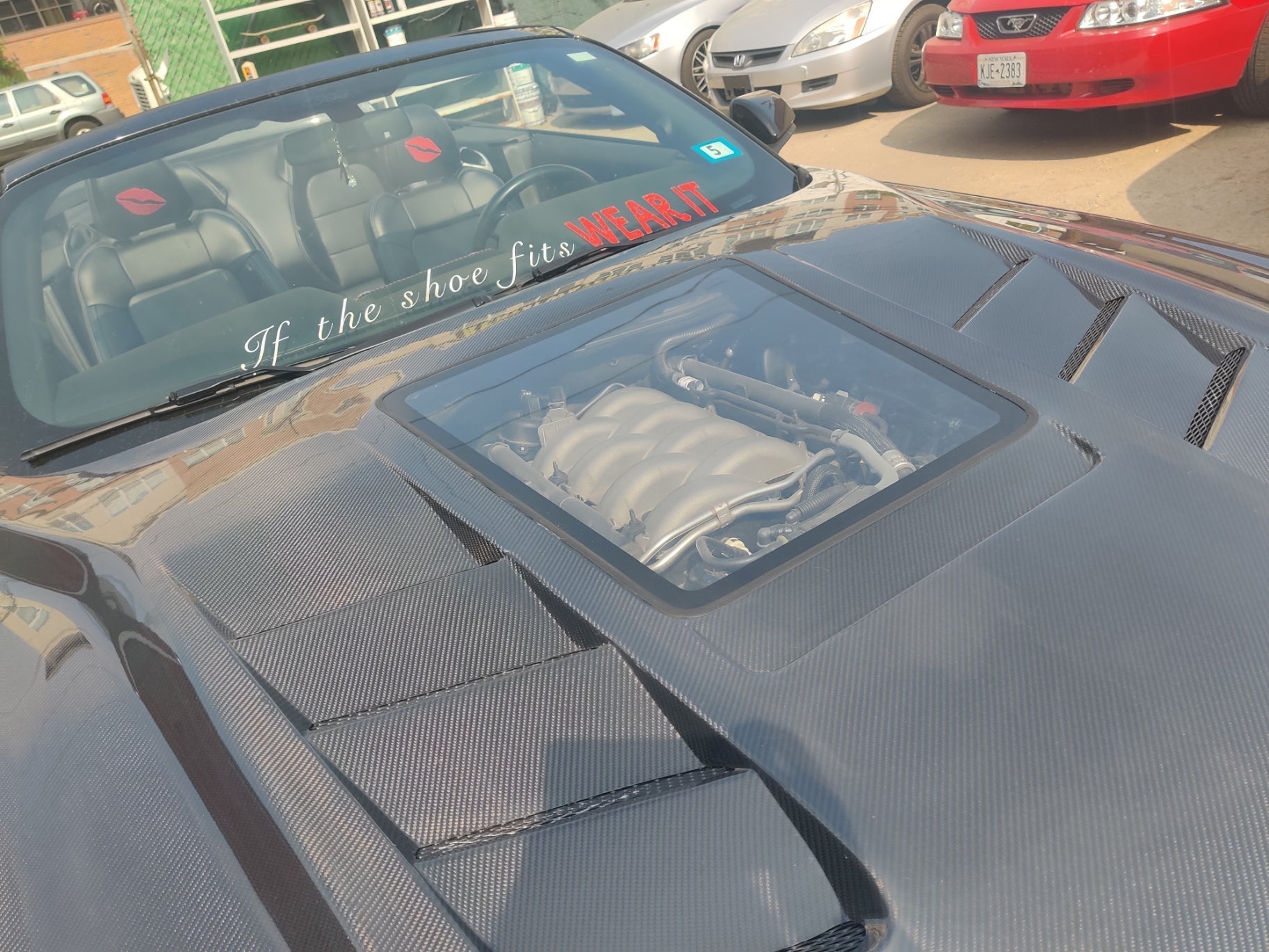 CMST Glass Transparent Hood for Ford Mustang S550.2 2018 - ON Aftermarket Carbon Fiber Part / Bodykit - Robot Bodykits