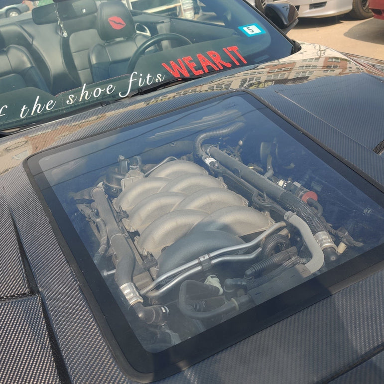 CMST Glass Transparent Hood for Ford Mustang S550.2 2018 - ON Aftermarket Carbon Fiber Part / Bodykit - Robot Bodykits
