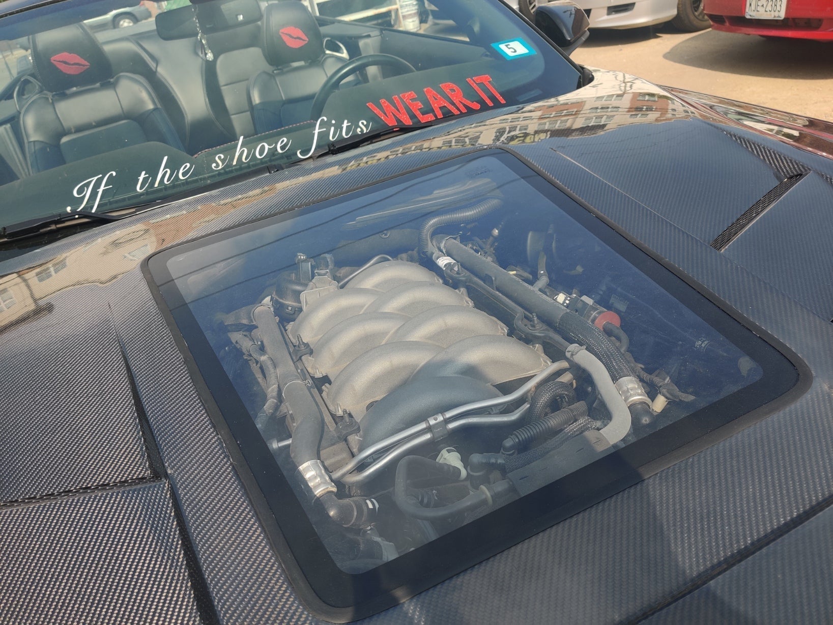 CMST Glass Transparent Hood for Ford Mustang S550.2 2018 - ON Aftermarket Carbon Fiber Part / Bodykit - Robot Bodykits