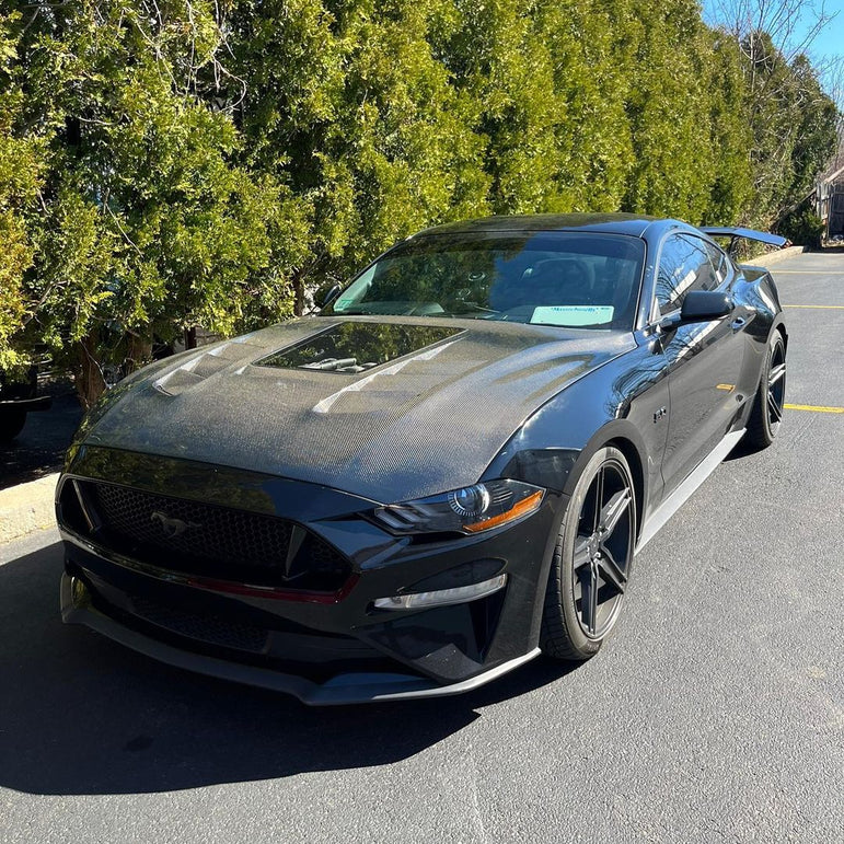 CMST Glass Transparent Hood for Ford Mustang S550.2 2018 - ON Aftermarket Carbon Fiber Part / Bodykit - Robot Bodykits