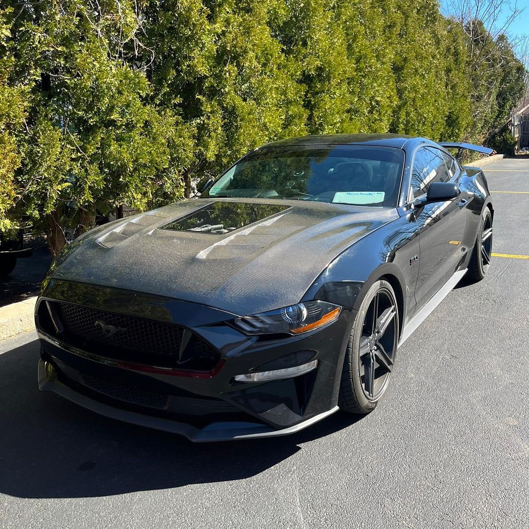 CMST Glass Transparent Hood for Ford Mustang S550.2 2018 - ON Aftermarket Carbon Fiber Part / Bodykit - Robot Bodykits