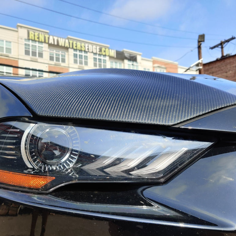 CMST Glass Transparent Hood for Ford Mustang S550.2 2018 - ON Aftermarket Carbon Fiber Part / Bodykit - Robot Bodykits