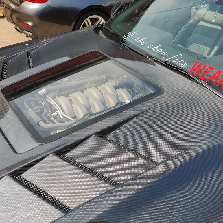 CMST Glass Transparent Hood for Ford Mustang S550.2 2018 - ON Aftermarket Carbon Fiber Part / Bodykit - Robot Bodykits