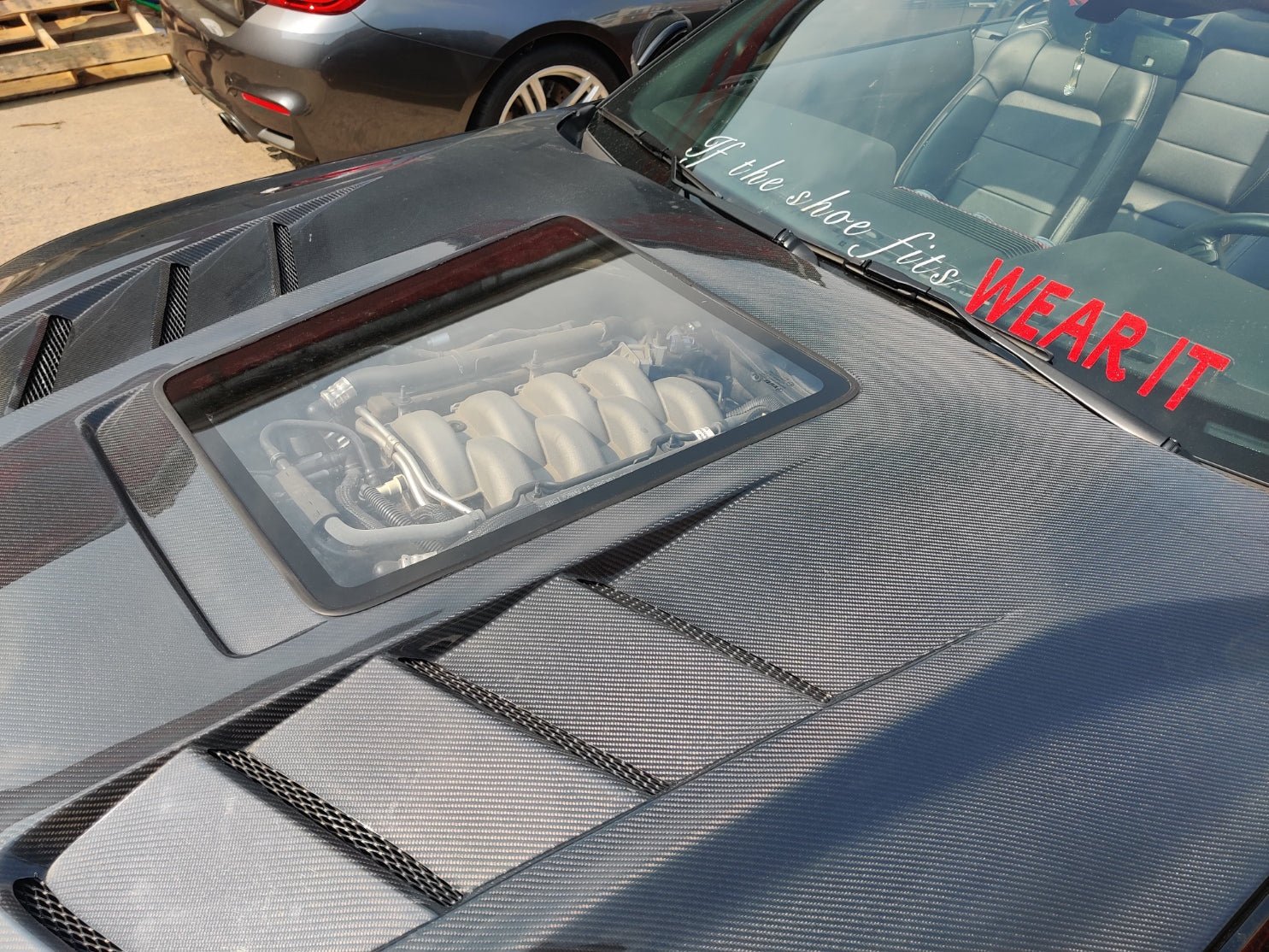 CMST Glass Transparent Hood for Ford Mustang S550.2 2018 - ON Aftermarket Carbon Fiber Part / Bodykit - Robot Bodykits