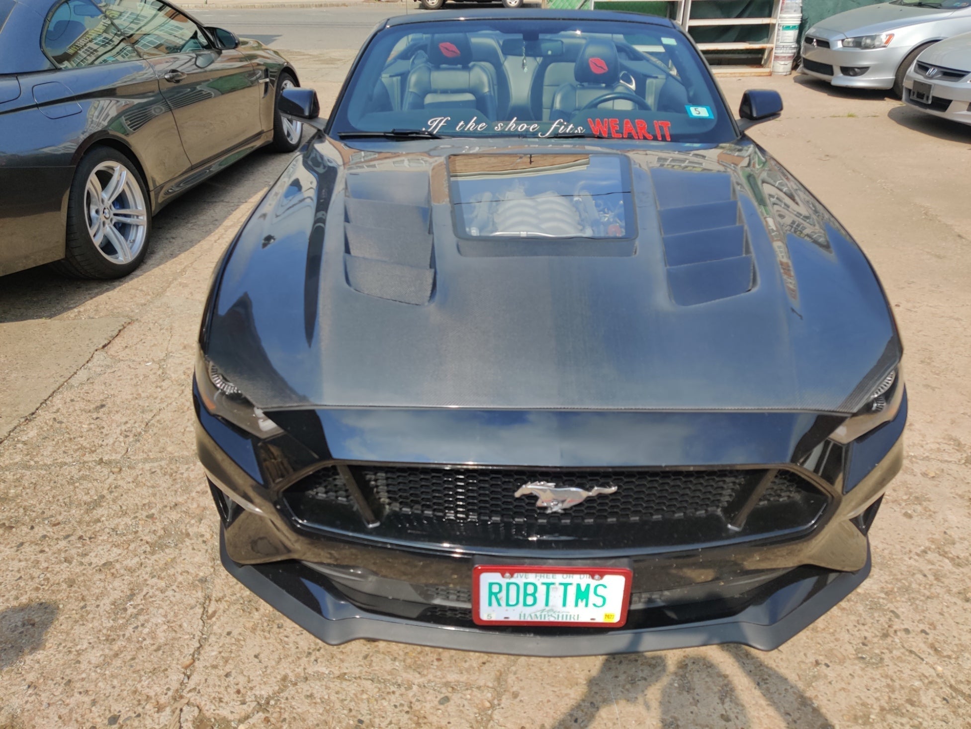 CMST Glass Transparent Hood for Ford Mustang S550.2 2018 - ON Aftermarket Carbon Fiber Part / Bodykit - Robot Bodykits