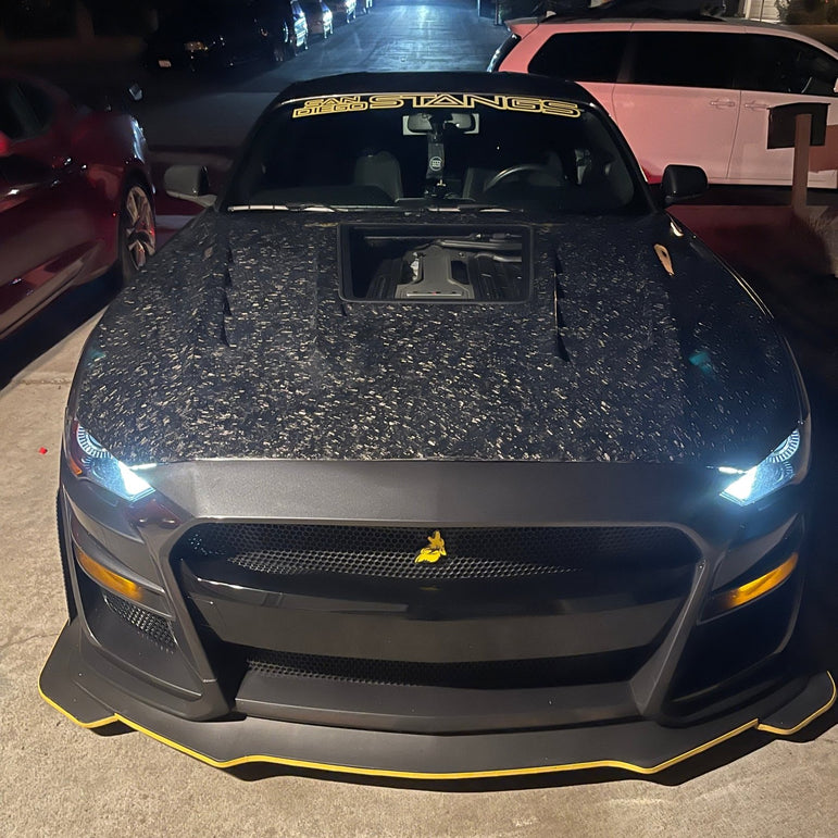 CMST Glass Transparent Hood for Ford Mustang S550.2 2018 - ON Aftermarket Carbon Fiber Part / Bodykit - Robot Bodykits