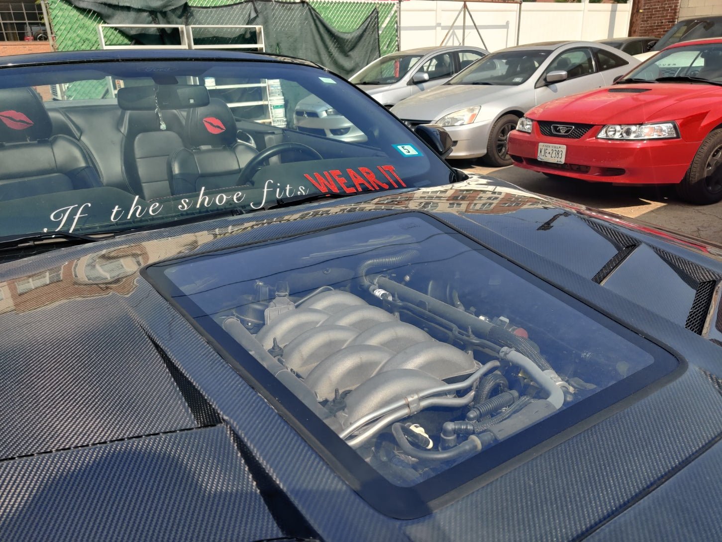 CMST Glass Transparent Hood for Ford Mustang S550.2 2018 - ON Aftermarket Carbon Fiber Part / Bodykit - Robot Bodykits