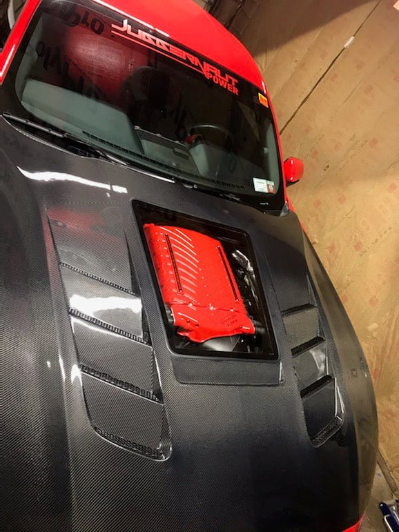 CMST Glass Transparent Hood for Ford Mustang S550.2 2018 - ON Aftermarket Carbon Fiber Part / Bodykit - Robot Bodykits