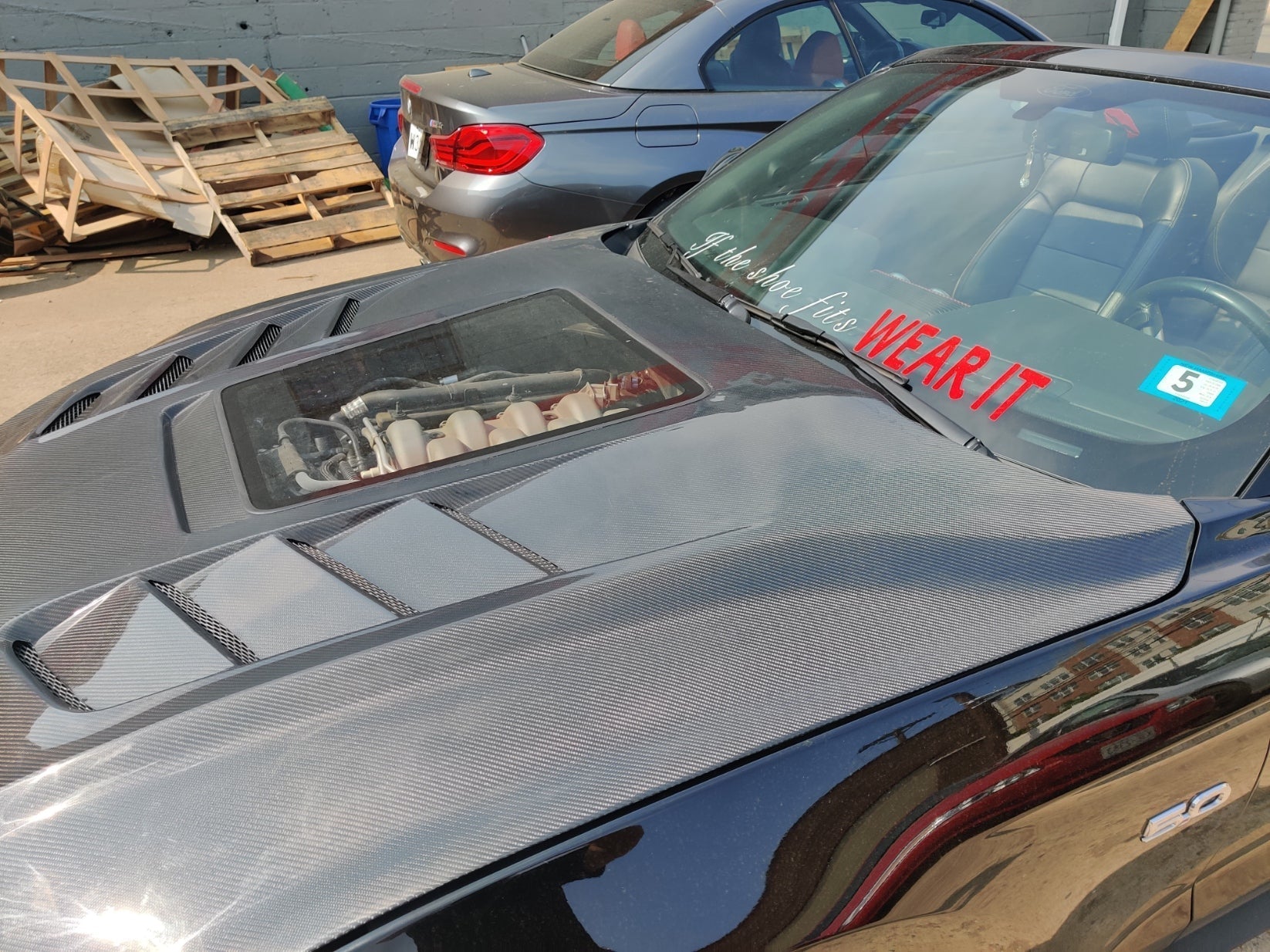 CMST Glass Transparent Hood for Ford Mustang S550.2 2018 - ON Aftermarket Carbon Fiber Part / Bodykit - Robot Bodykits