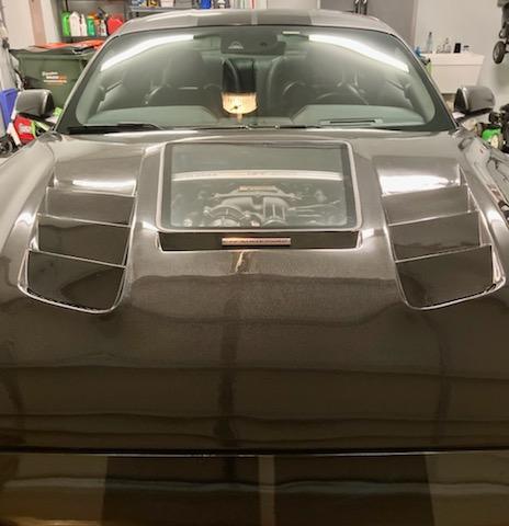 CMST Glass Transparent Hood for Ford Mustang S550.2 2018 - ON Aftermarket Carbon Fiber Part / Bodykit - Robot Bodykits