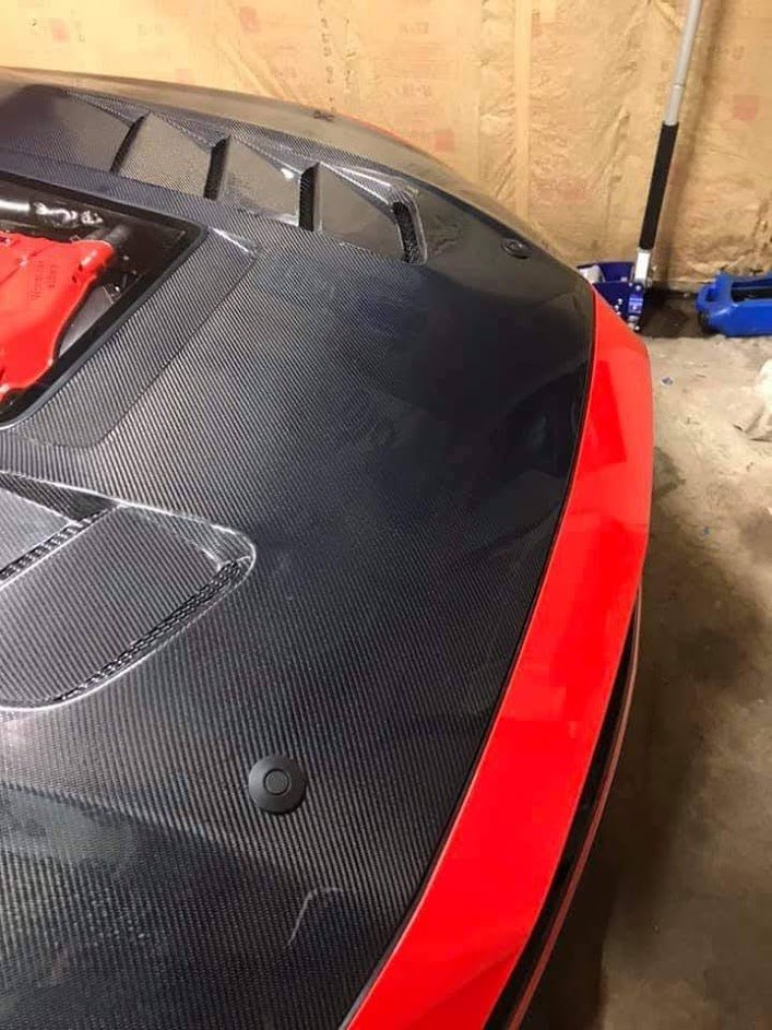 CMST Glass Transparent Hood for Ford Mustang S550.2 2018 - ON Aftermarket Carbon Fiber Part / Bodykit - Robot Bodykits