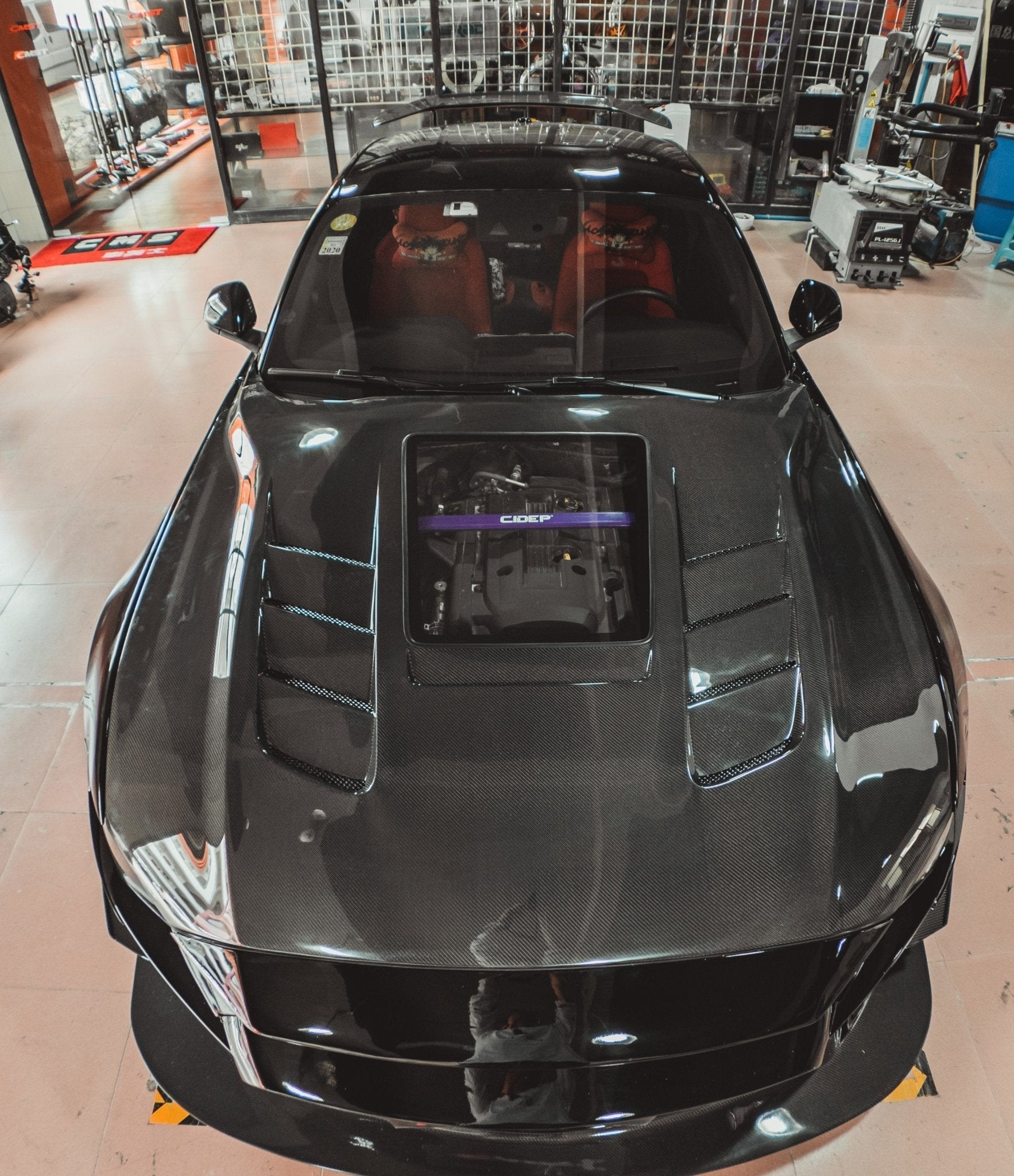 CMST Glass Transparent Hood for Ford Mustang S550.2 2018 - ON Aftermarket Carbon Fiber Part / Bodykit - Robot Bodykits