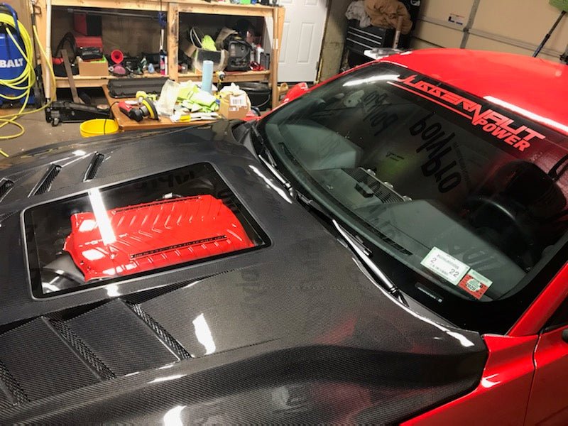CMST Glass Transparent Hood for Ford Mustang S550.2 2018 - ON Aftermarket Carbon Fiber Part / Bodykit - Robot Bodykits