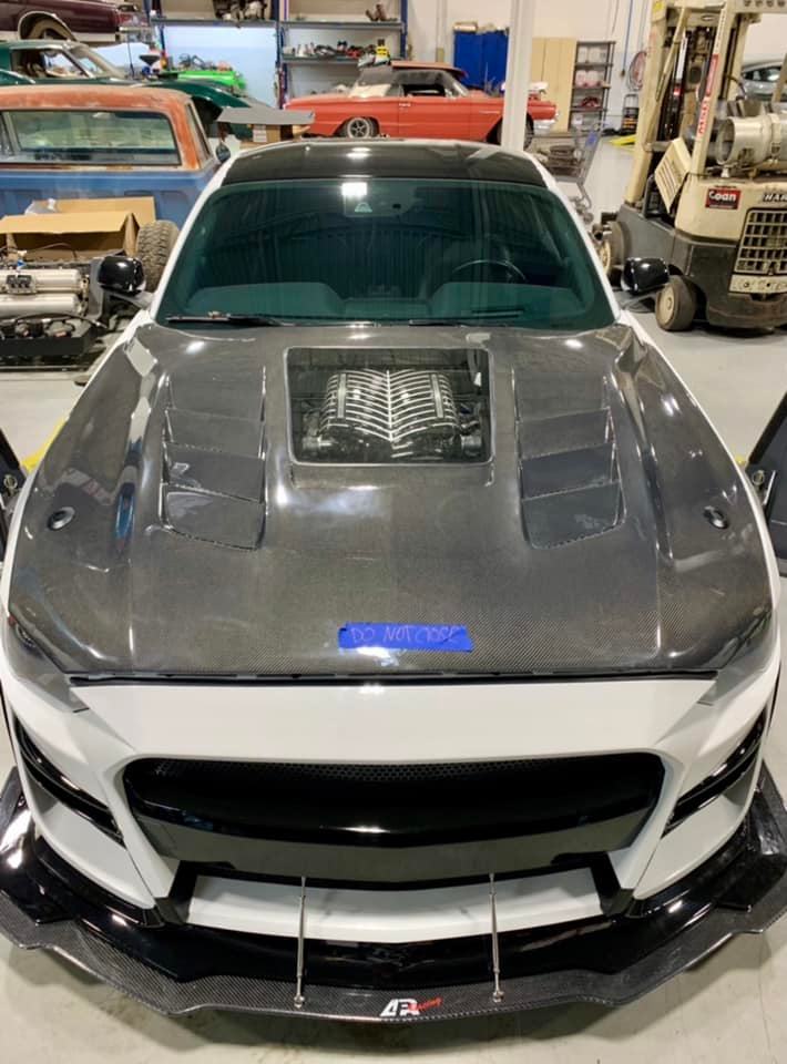 CMST Glass Transparent Hood for Ford Mustang S550.2 2018 - ON Aftermarket Carbon Fiber Part / Bodykit - Robot Bodykits