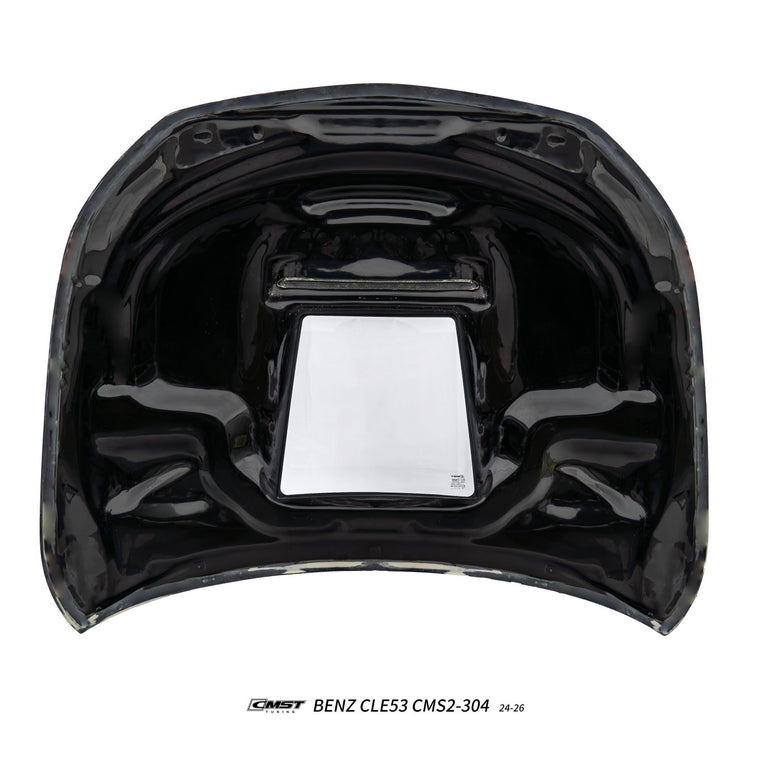 CMST Mercedes-AMG CLE 53 C236 2024-2026 Carbon Fibre Bonnet With Transparent Glass Aftermarket Carbon Fiber Part / Bodykit - Robot Bodykits
