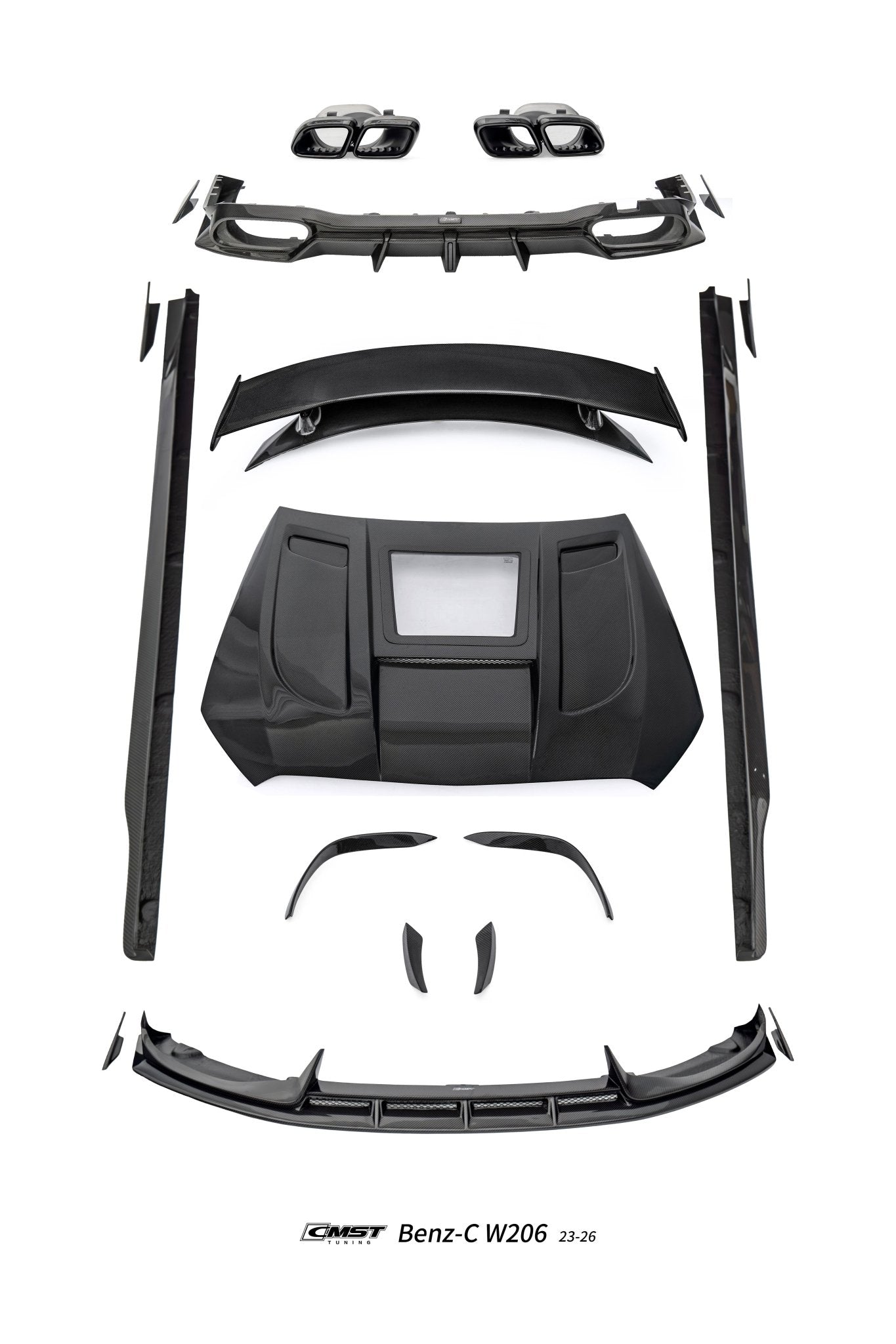 CMST Mercedes - Benz C - Class W206 Carbon Fibre Bodykit Aftermarket Carbon Fiber Part / Bodykit - Robot Bodykits