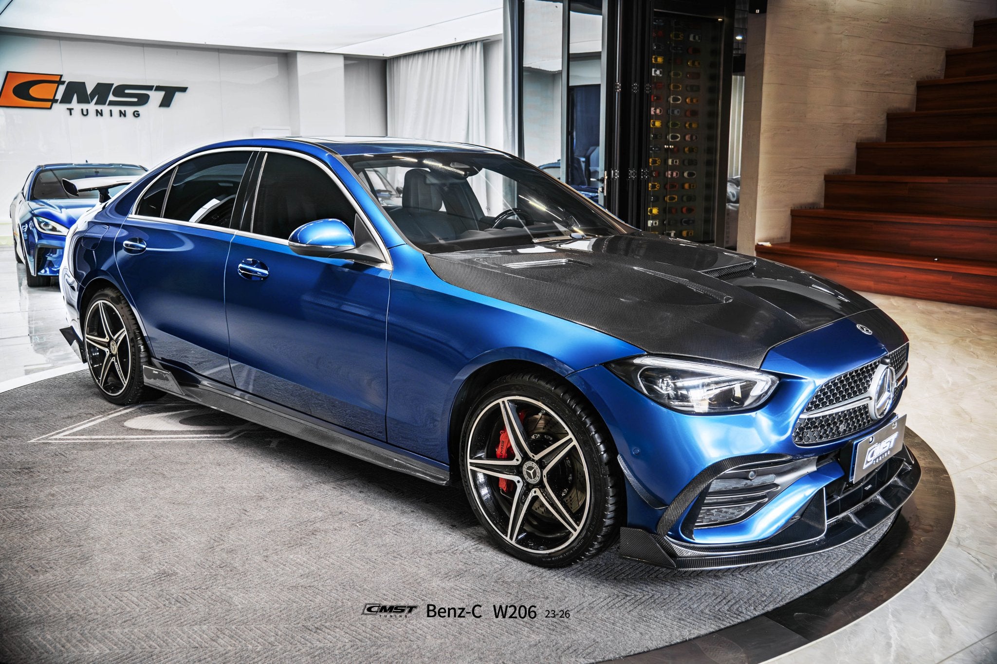 CMST Mercedes - Benz C - Class W206 Carbon Fibre Bonnet V1 Aftermarket Carbon Fiber Part / Bodykit - Robot Bodykits