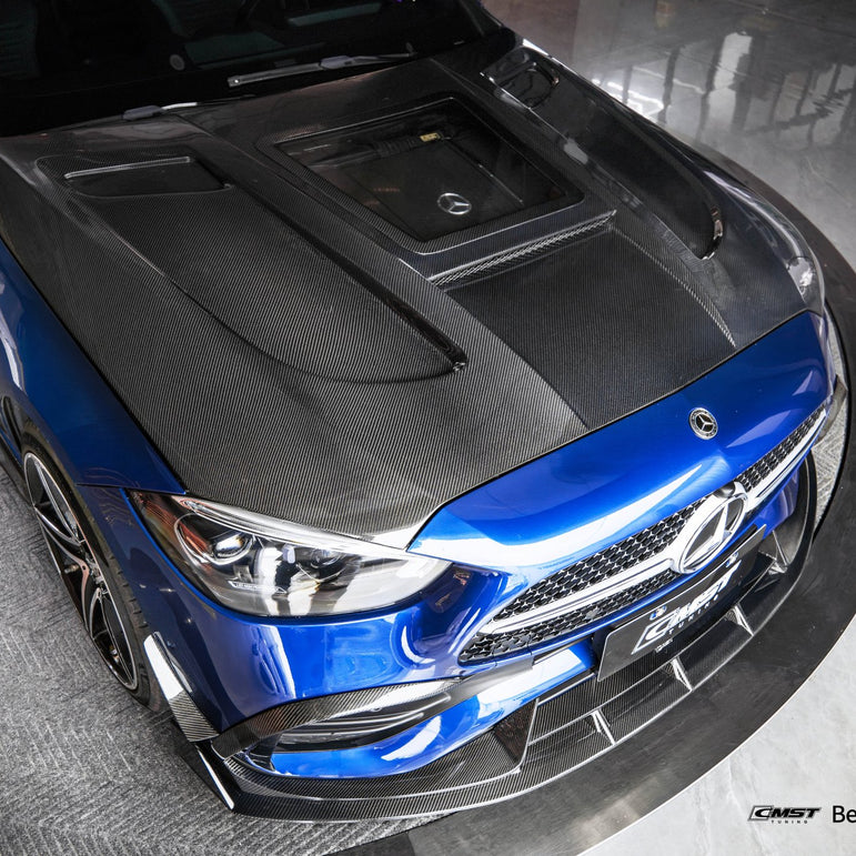 CMST Mercedes - Benz C - Class W206 Carbon Fibre Tempered Glass Bonnet V2 Aftermarket Carbon Fiber Part / Bodykit - Robot Bodykits