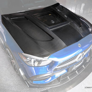 CMST Mercedes-Benz C-Class W206 Carbon Fibre Tempered Glass Bonnet V2
