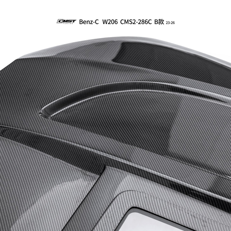 CMST Mercedes - Benz C - Class W206 Carbon Fibre Tempered Glass Bonnet V2 Aftermarket Carbon Fiber Part / Bodykit - Robot Bodykits