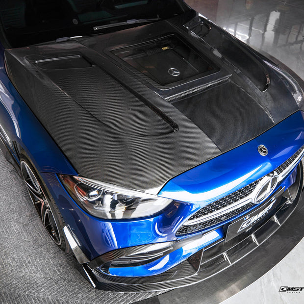 CMST Mercedes - Benz C - Class W206 Carbon Fibre Tempered Glass Bonnet V2 Aftermarket Carbon Fiber Part / Bodykit - Robot Bodykits