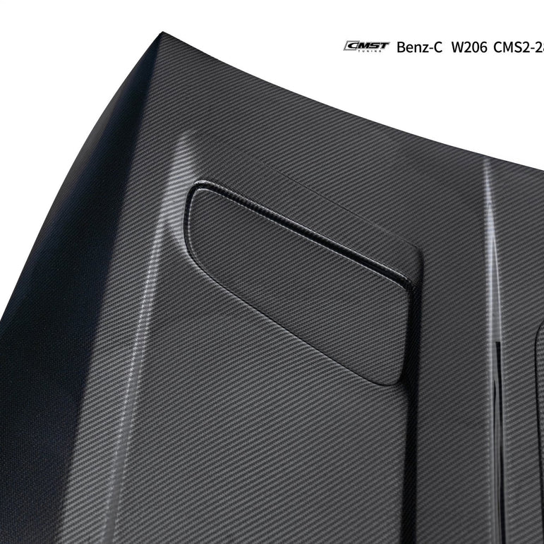 CMST Mercedes - Benz C - Class W206 Carbon Fibre Tempered Glass Bonnet V2 Aftermarket Carbon Fiber Part / Bodykit - Robot Bodykits