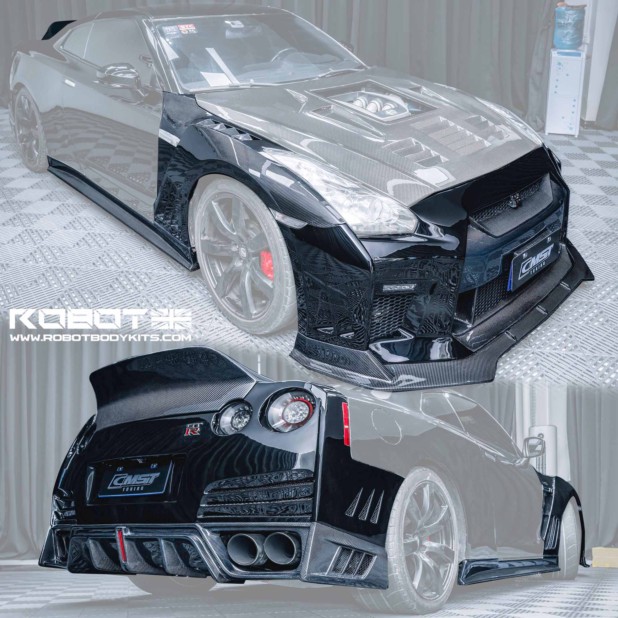 CMST Nissan GTR 2008 - 2016 R35 Full Carbon Fibre Bodykit Aftermarket Carbon Fiber Part / Bodykit - Robot Bodykits