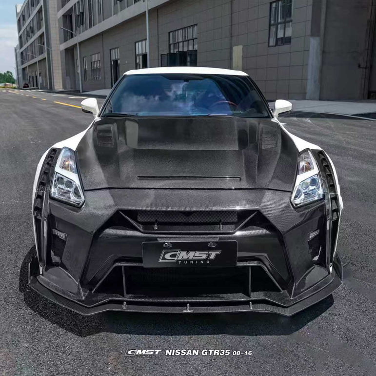 CMST Nissan GTR R35 Carbon Fibre Bonnet Aftermarket Carbon Fiber Part / Bodykit - Robot Bodykits