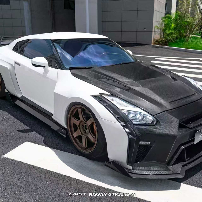 CMST Nissan GTR R35 Carbon Fibre Bonnet Aftermarket Carbon Fiber Part / Bodykit - Robot Bodykits