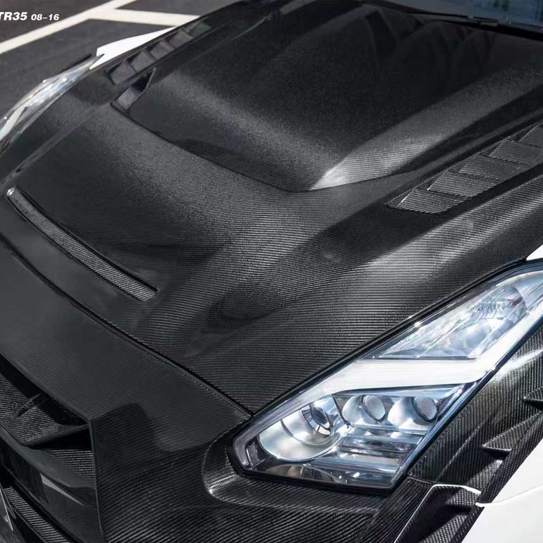 CMST Nissan GTR R35 Carbon Fibre Bonnet Aftermarket Carbon Fiber Part / Bodykit - Robot Bodykits