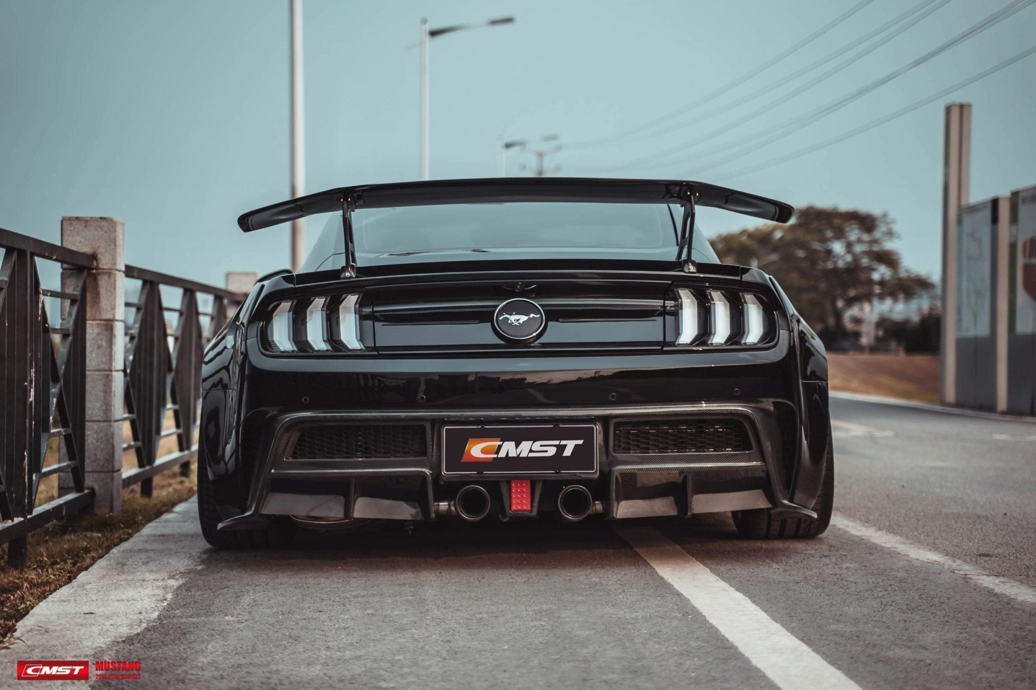 CMST Rear Bumper With Diffuser for Ford Mustang S550.1 S550.2 2015 - 2022 Aftermarket Carbon Fiber Part / Bodykit - Robot Bodykits