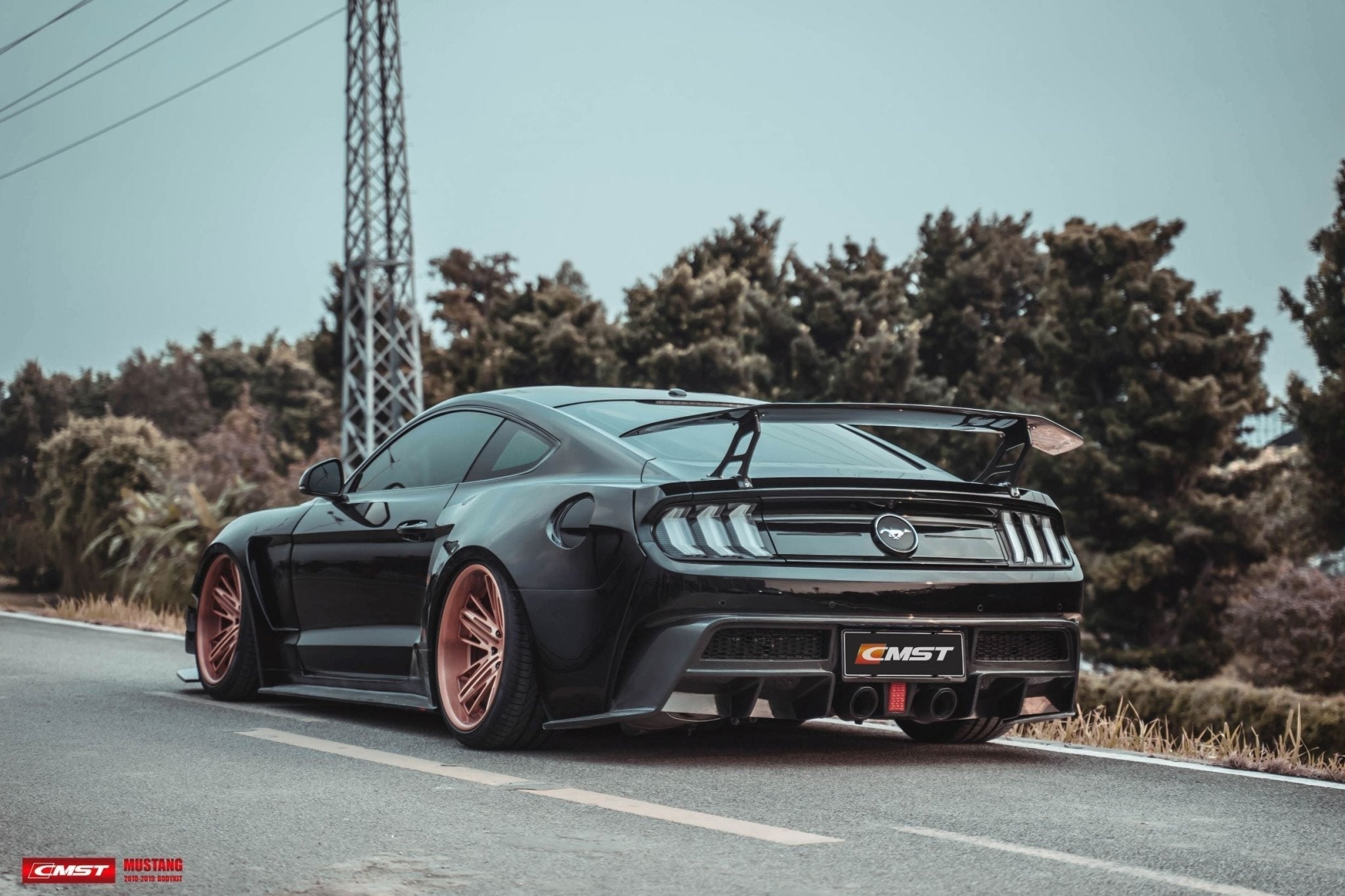 CMST Rear Bumper With Diffuser for Ford Mustang S550.1 S550.2 2015 - 2022 Aftermarket Carbon Fiber Part / Bodykit - Robot Bodykits