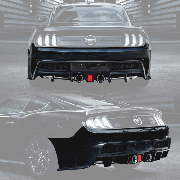 CMST Rear Bumper With Diffuser for Ford Mustang S550.1 S550.2 2015 - 2022 Aftermarket Carbon Fiber Part / Bodykit - Robot Bodykits
