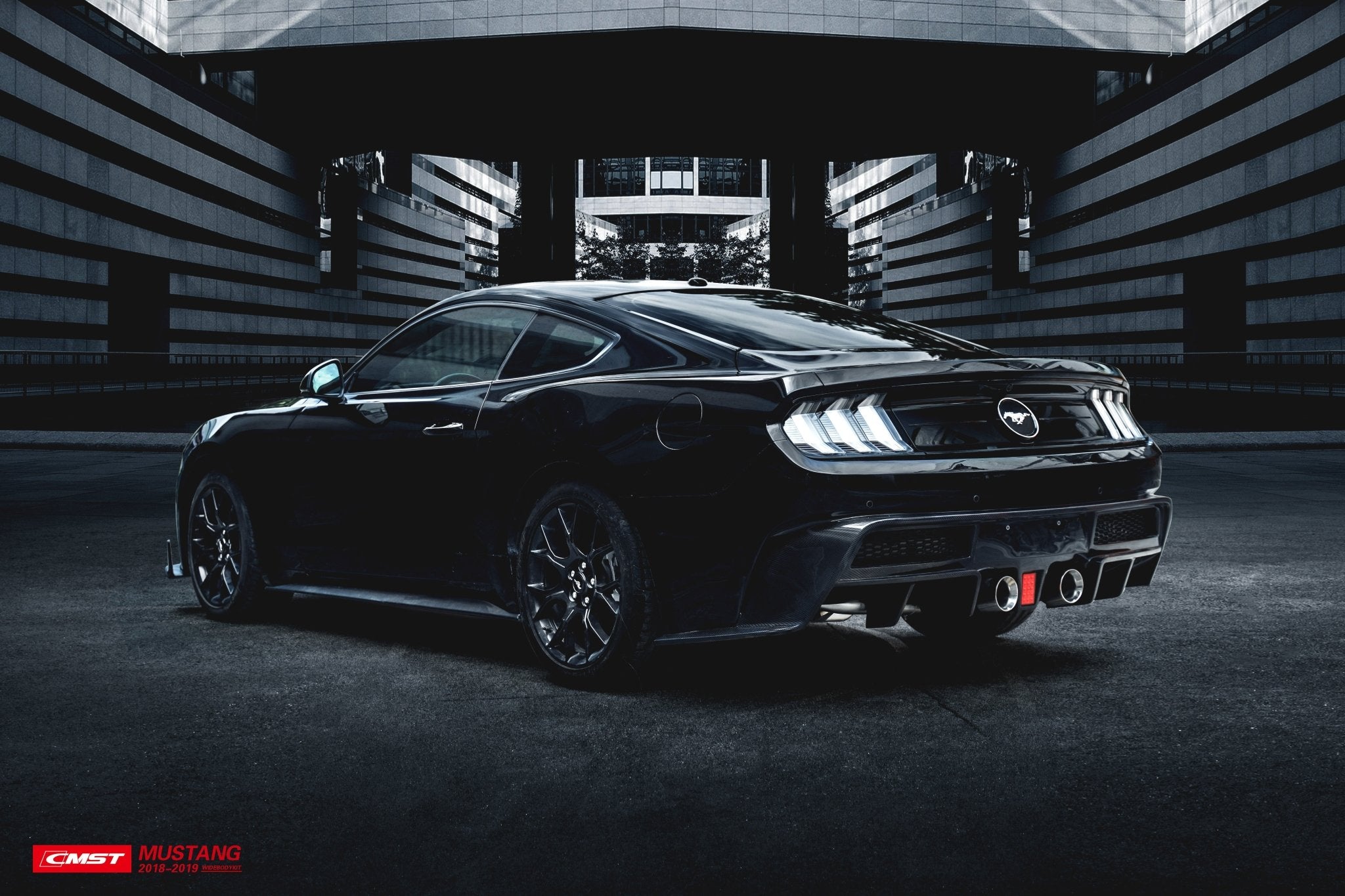 CMST Rear Bumper With Diffuser for Ford Mustang S550.1 S550.2 2015 - 2022 Aftermarket Carbon Fiber Part / Bodykit - Robot Bodykits