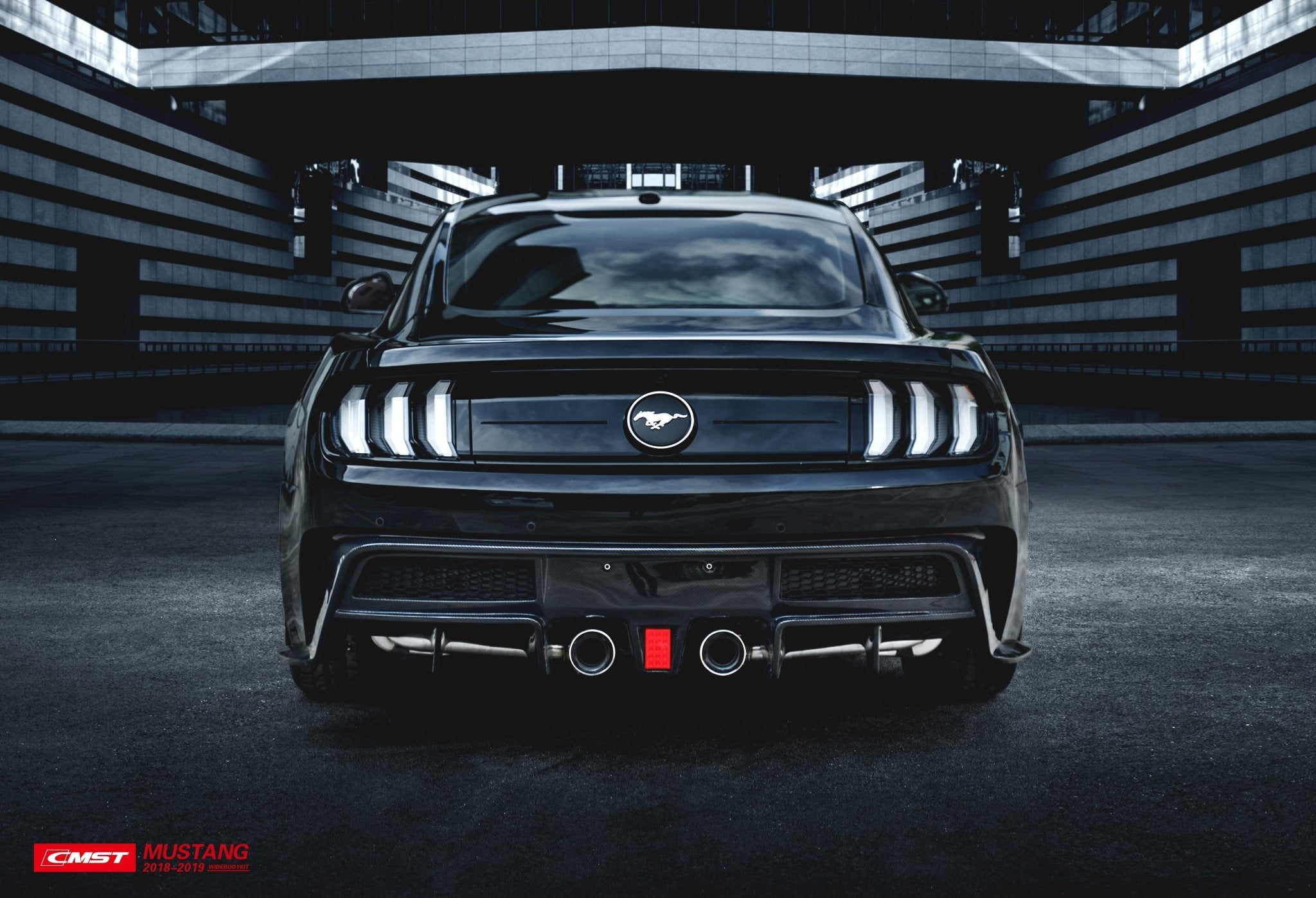 CMST Rear Bumper With Diffuser for Ford Mustang S550.1 S550.2 2015 - 2022 Aftermarket Carbon Fiber Part / Bodykit - Robot Bodykits